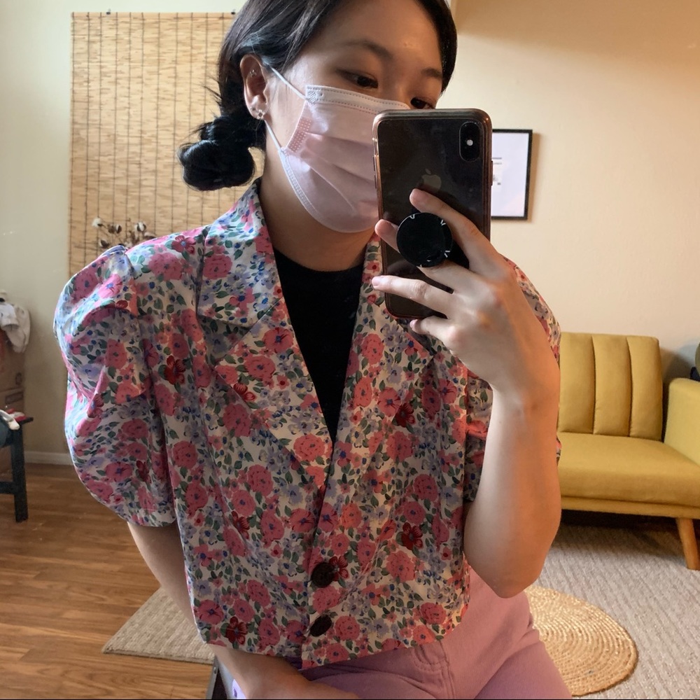 Multi Color Crop Jacket - image 3